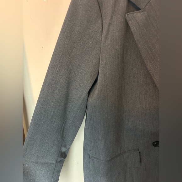NWT The Drop Liza Relaxed Double Breasted Blazer, Heather Grey, Size M Chic - Picture 7 of 10